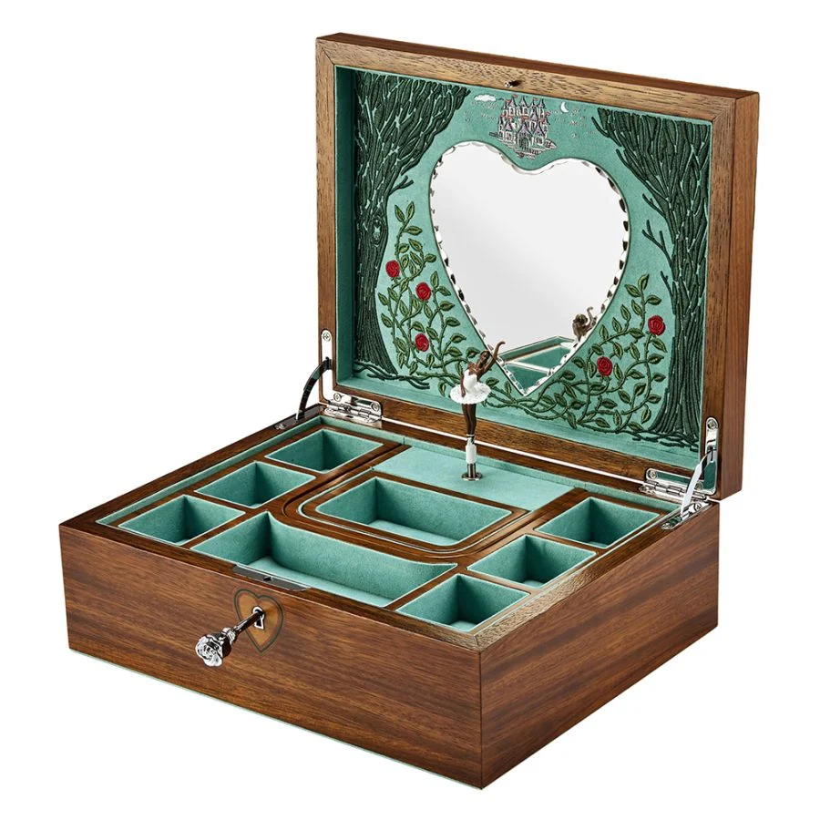 Muziek/sieraden doos walnoot.