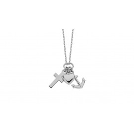 Hanger in 18 kt "geloof, hoop en liefde"
Ketting niet inbegrepen