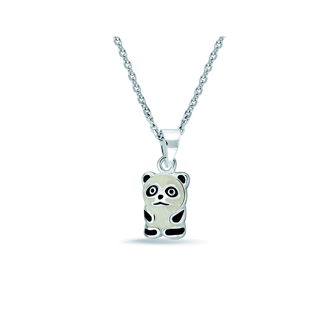 Zilveren collier panda 574.025