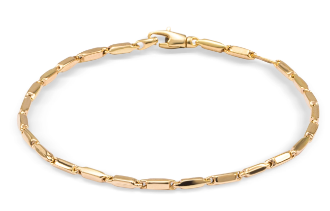 Prachtige 14krt geelgouden armband van het merk Monzario. De armband heeft een lengte van 19cm. Tevens leverbaar bijpassend collier.

