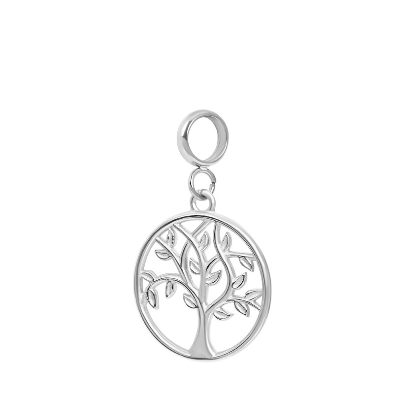 De bedel Life van iXXXi Connect is gemaakt van stainless steel en is voorzien van een goud-, rosé goud- of zilverkleurige plating. De bedel bestaat uit cirkel met hierin een sierlijke boom. De bedel heeft een afmeting van 20 mm x 15 mm