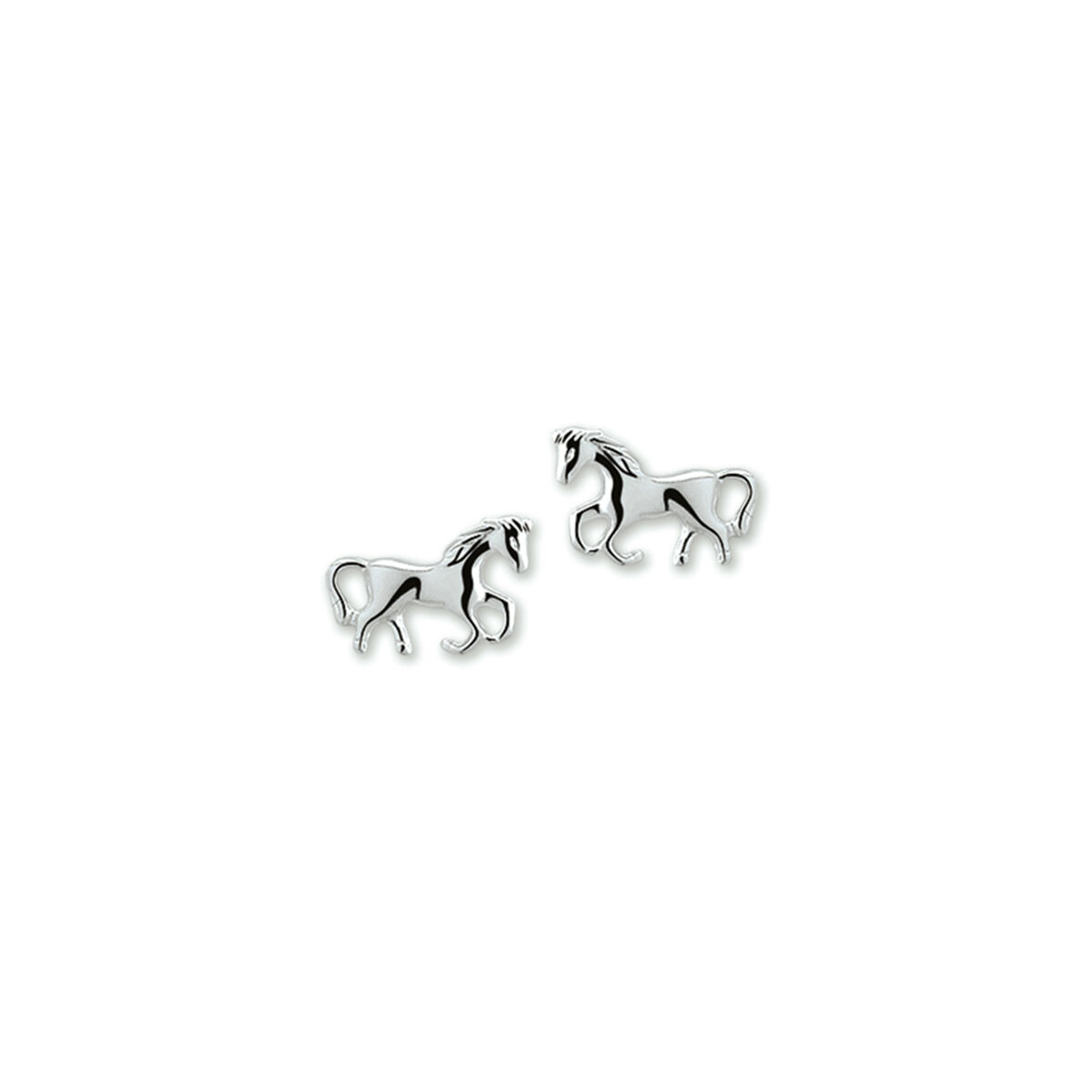Zilveren oorstekers paard 1322866