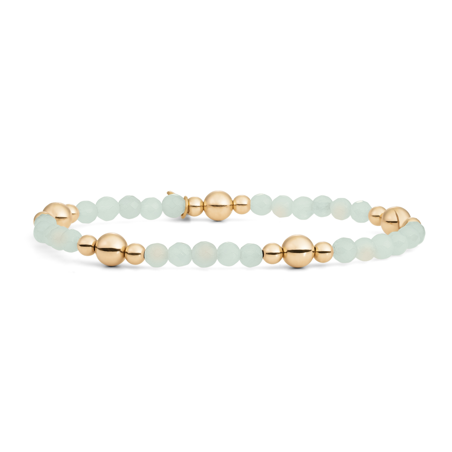 Sparkling Jewels Opalite Bold Mix armband | zilver verguld | BLK01G-G14