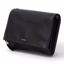 leren clutch bag 
Kleur zwart 
