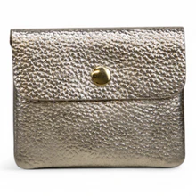 portemonee leer 
goud metallic 