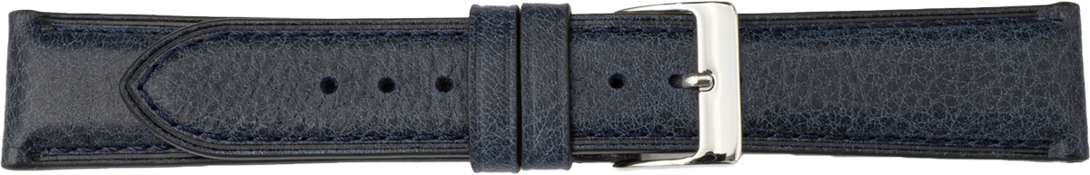 Leren horlogebandje donkerblauw 109220