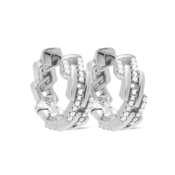 Karma oorringen NAVIAA | zilver | zirkonia's | H613S