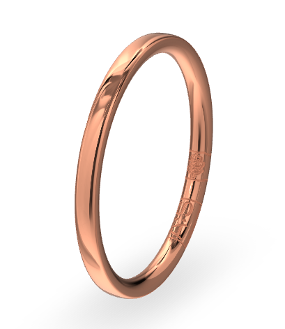 Deze rosegouden sider is stapelbaar, zo kunt u verschillende combinaties maken.