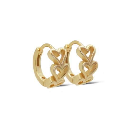 Karma oorringen VIVE Heart | zilver verguld | 12mm | H625GP