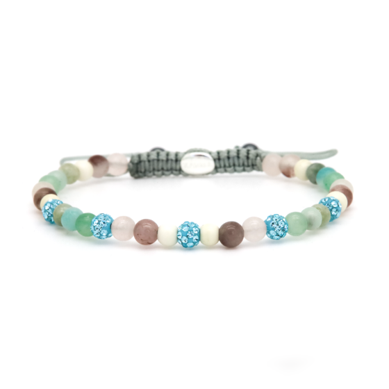 Karma armband, Spiral CEA XXS (blue crystal)