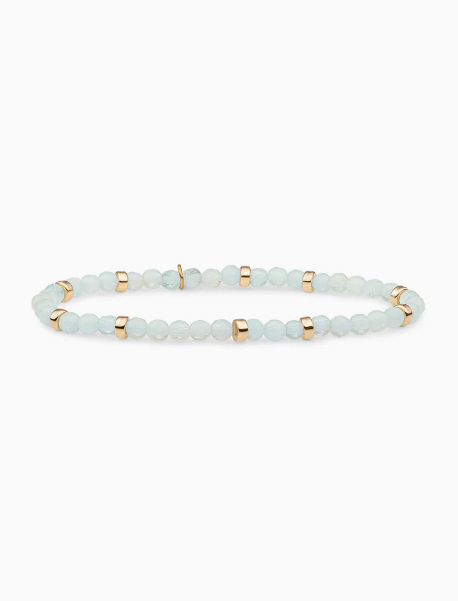 SPARKLING JEWELS ARMBAND OPALITE ROUNDED INTERSTELLAR GOLD