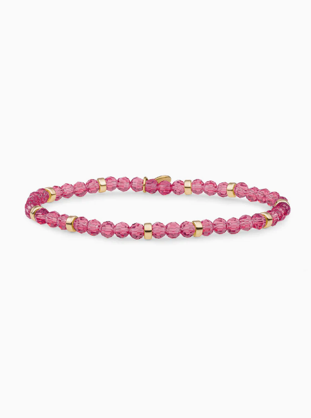 Fuchsia Quartz Roundel Interstellar armband is een echte eyecatcher. Met zijn verfijnde ontwerp is dit sieraad perfect om te dragen als statement piece, maar ook ideaal om te combineren in een stijlvolle stack met andere Fuchsia Quartz - of gouden armbanden.

Voeg een vleugje elegantie en veelzijdigheid toe aan je collectie met deze prachtige armband. Perfect voor elke gelegenheid!