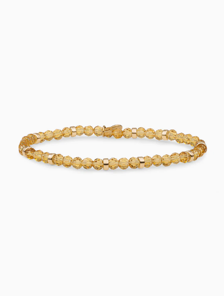 De Light Gold Citrine Quartz Roundel Interstellar armband is een echte eyecatcher. Met zijn verfijnde ontwerp is dit sieraad perfect om te dragen als statement piece, maar ook ideaal om te combineren in een stijlvolle stack met andere parel- of zilveren armbanden.

Voeg een vleugje elegantie en veelzijdigheid toe aan je collectie met deze prachtige armband. Perfect voor elke gelegenheid!