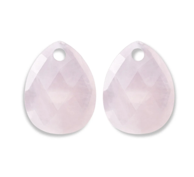EARSTONES AFTERGLOW ROSE QUARTZ