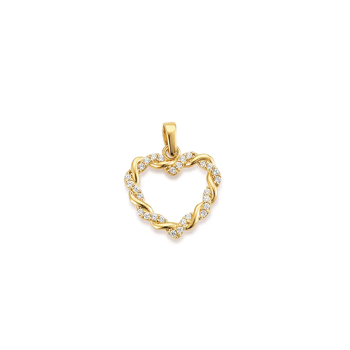 Deze gouden hanger hart met zirkonia, modelnummer K13494G, is een verfijnde toevoeging aan elke sieradencollectie. Gemaakt van goud, straalt hij elegantie uit en de zirkonia voegt een vleugje glans toe. Perfect te combineren met een fijne gouden ketting voor een stijlvolle look. Deze tijdloze hanger is geschikt voor zowel dagelijks gebruik als speciale gelegenheden.