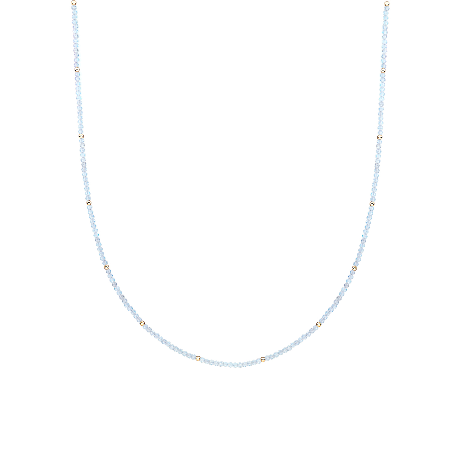 Sparkling Jewels collier Opalite Silver Goldplated.
Breedte 2mm