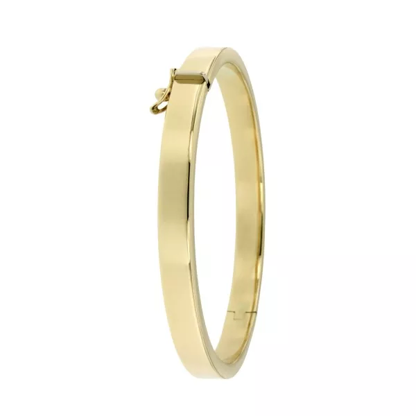 Bangle geelgoud recht 3mm 14g 58mm