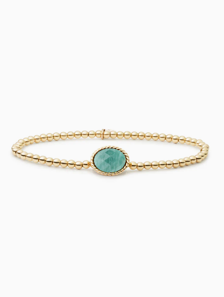 Stack je armbanden met de Sparkling Jewels beads armbanden. Deze Green Amazonite Twist armband met een vintage randje is perfect te matchen met de oorbellen en pendanten uit de Twist Collection.

Ga je voor een enkele armband of juist voor een volle stack? Bekijk hoe jij je wrist game next-level maakt met alle armbanden uit onze verschillende mix and match collections. Makkelijk om te dragen en fijn om naar te kijken.

De vergulde kralen van de armband verkleuren niet, hierdoor is de armband geschikt voor het dagelijks dragen van het sieraad en bieden wij levenslange garantie op de vergulding van de kralen!