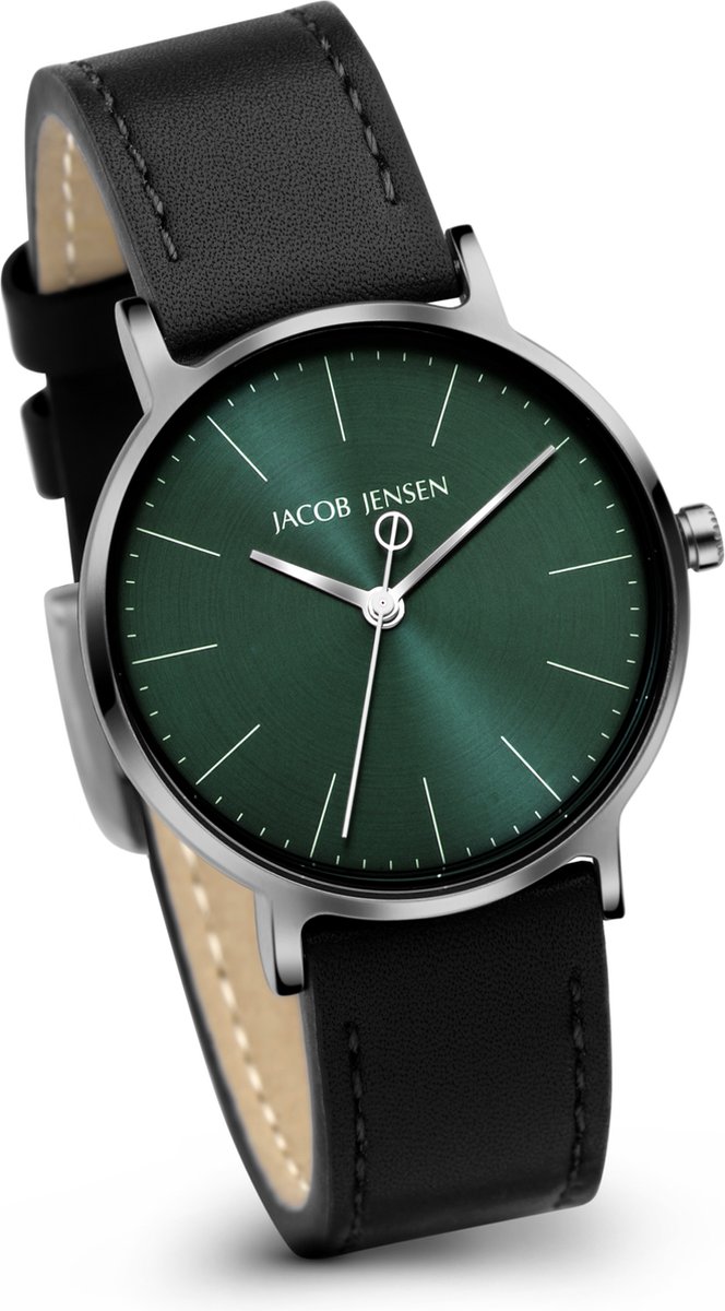 Jacob Jensen horloge, Timeless Nordic zwart/groen 
