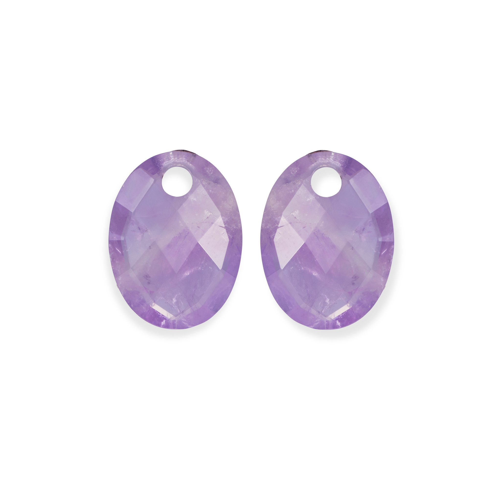Sparkling Jewels - Earstones Medium Oval Amethyst - EAGEM05-MO