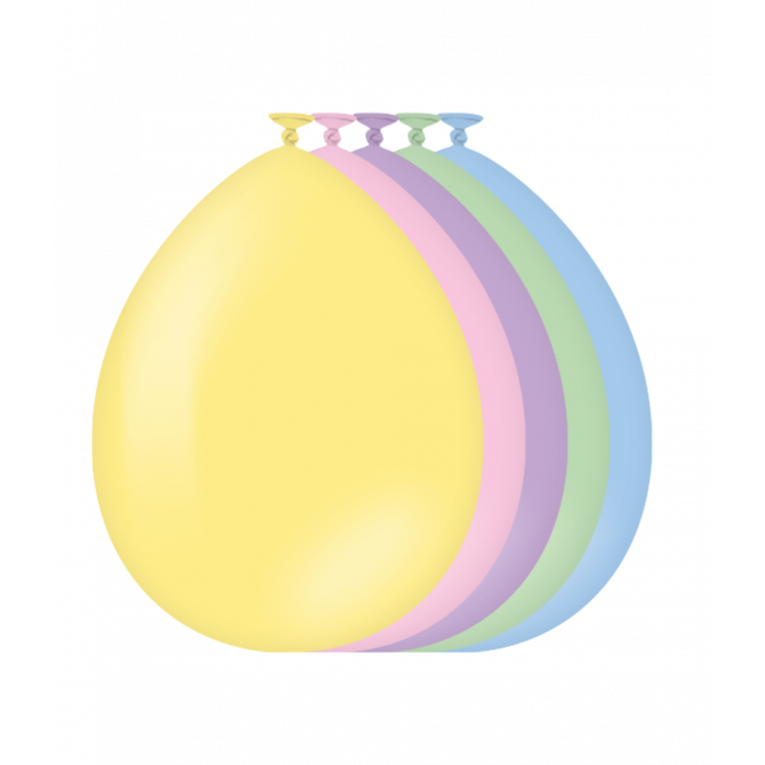 Als je op zoek bent naar 10 pastelkleurige ballonnen voor een scherpe prijs, ben je bij Bibelot aan het juiste adres. In onze basic collectie vind je namelijk pastel ballonnen die per 10 verpakt zijn en die ook nog eens uitstekend te combineren zijn met bijvoorbeeld onze party flags en party curtains! De balloons 10 pcs. - Pastel mix zijn gemaakt van latex