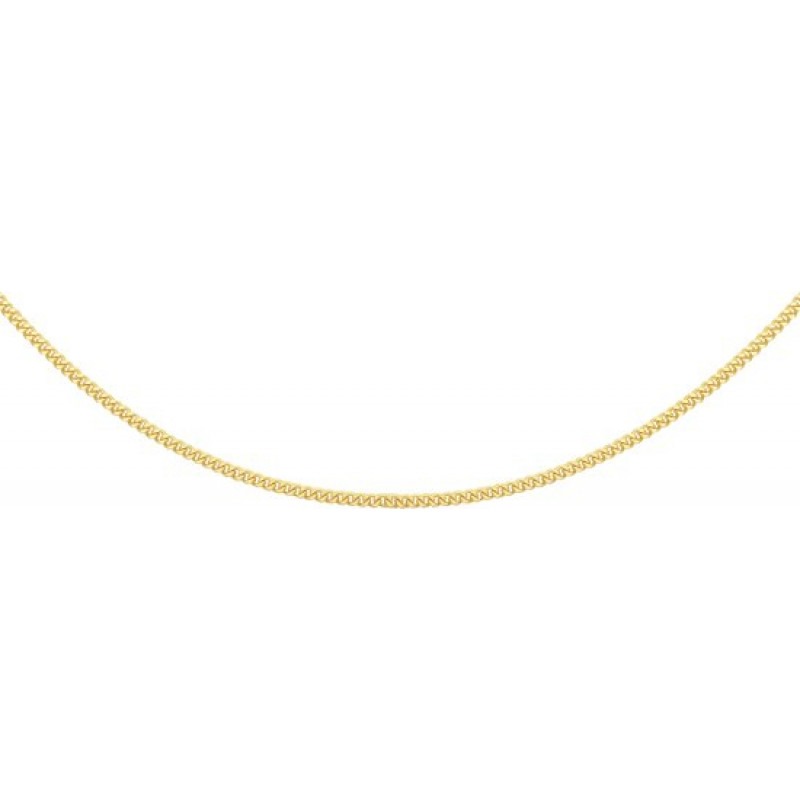 Vergulde collier gourmet in 45 cm