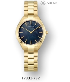  De SLIM SOLAR-COLLECTIE is gebaseerd op klassiek Deens design en staat voor wondermooie horloges die op zonne-energie lopen. De perfecte mix van elegantie, minimalisme en milieuvriendelijkheid die bij elke gelegenheid past. Het lichte en ultradunne SOLAR-horloge zit prettig om je arm.   Zijn speciale highlight is de oplaadbare batterij die door alle soorten lichtbronnen kan worden opgeladen en die na één keer volledig opladen, 6-12 maanden blijft lopen. Zeer hard kristalhelder en krasvast saffierglas zorgt dat de prachtige wijzerplaat duidelijk zichtbaar is. 
