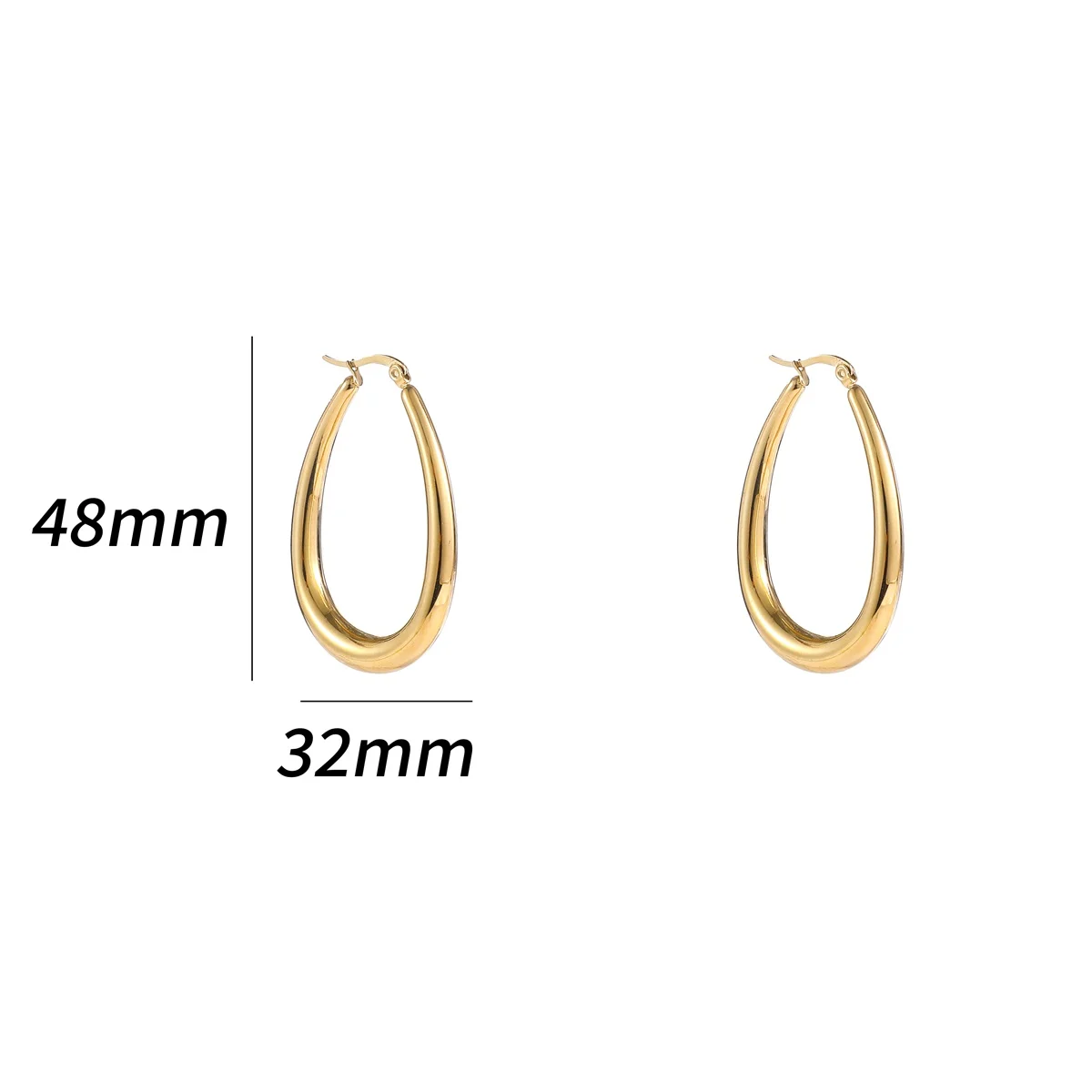 De Day & Eve oorstekers Big Oval Hoop - zijn elegante ovale hoepeloorbellen. Perfect te dragen als statement stuk voor zowel formele als informele gelegenheden. Combineer met opgestoken haar of een chic kapsel om de stijlvolle uitstraling te maximaliseren.