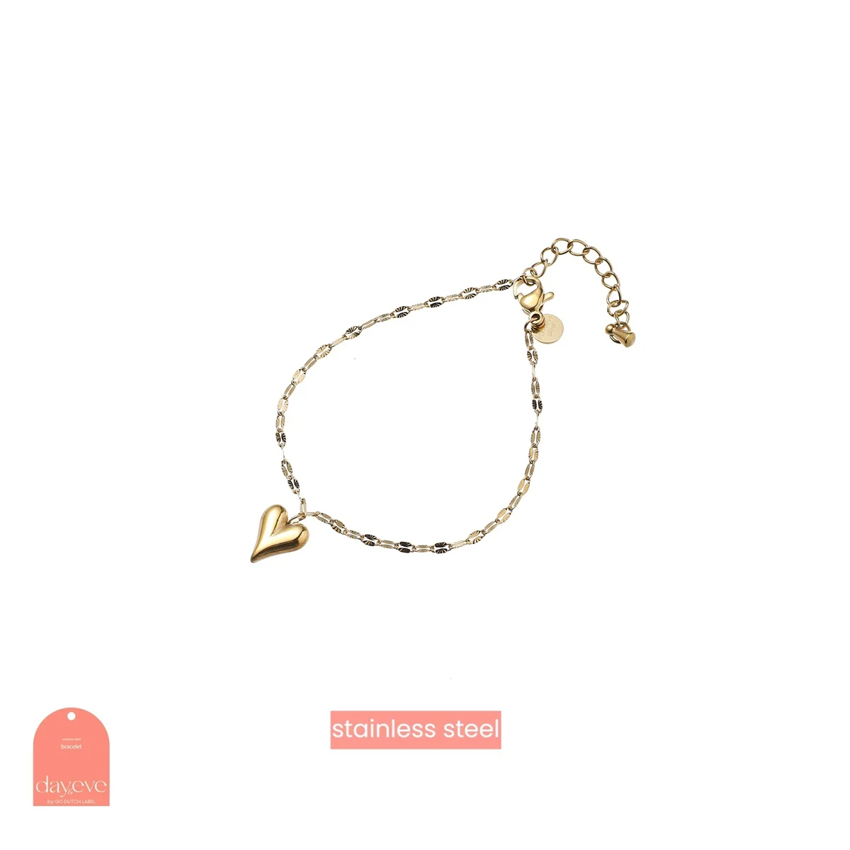 De Day & Eve armband Hollow Heart Bracelet, is een prachtige armband verguld met 14K goud. Deze delicate armband, met een subtiel hartjesontwerp, valt ideaal te combineren met zowel elegante als casual outfits. Draag hem solo of combineer met andere sieraden voor een gelaagde look. Perfekt voor elke gelegenheid, van een avondje uit tot dagelijks gebruik.