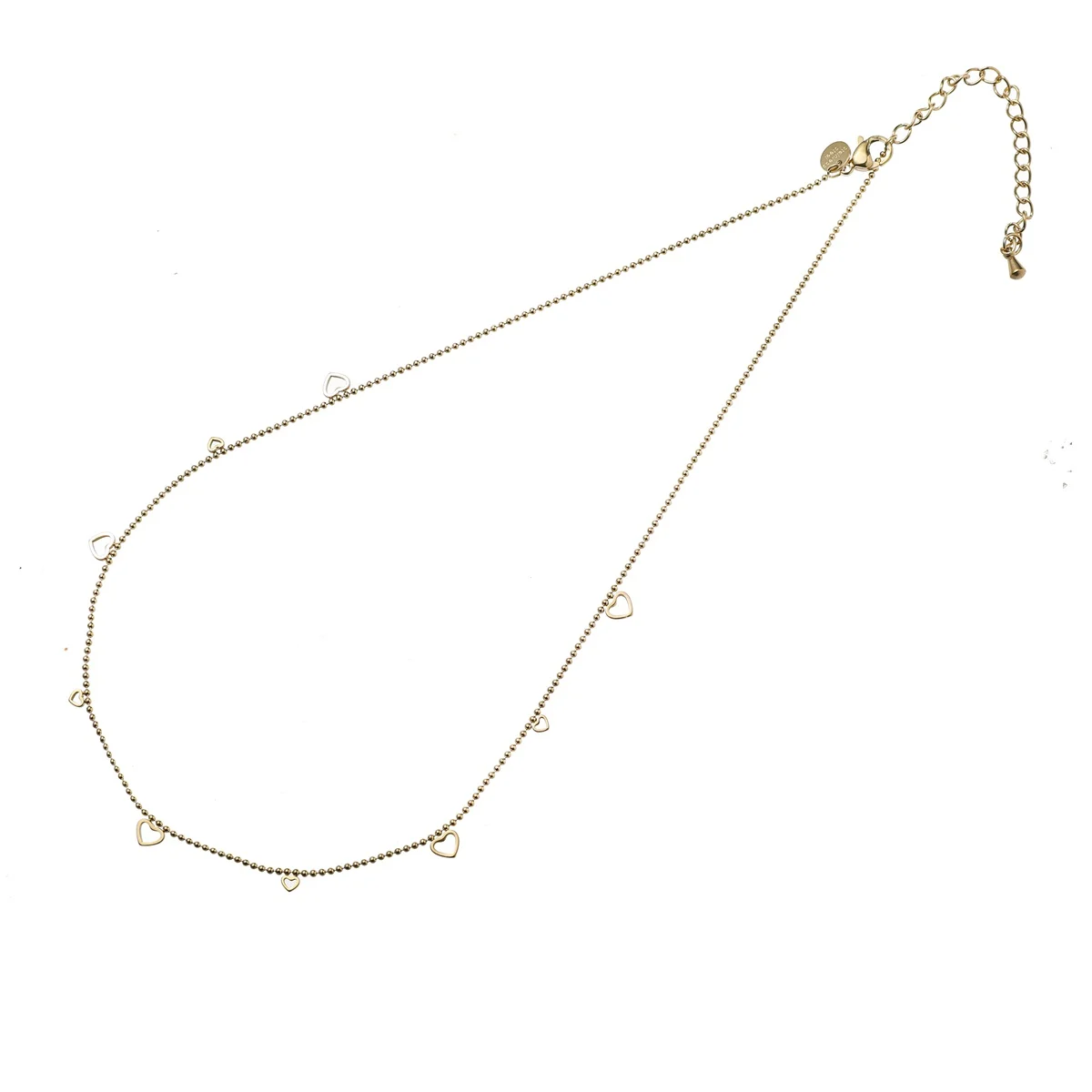 De Day & Eve collier Tiny Heart Necklace is een verfijnd en stijlvol sieraad, met 14K vergulding. Dit kettingje met hartvormige hanger straalt elegantie en eenvoud uit. Het is een perfect accessoire voor dagelijks gebruik of speciale gelegenheden. Combineer moeiteloos met andere sieraden voor een gelaagde look. 