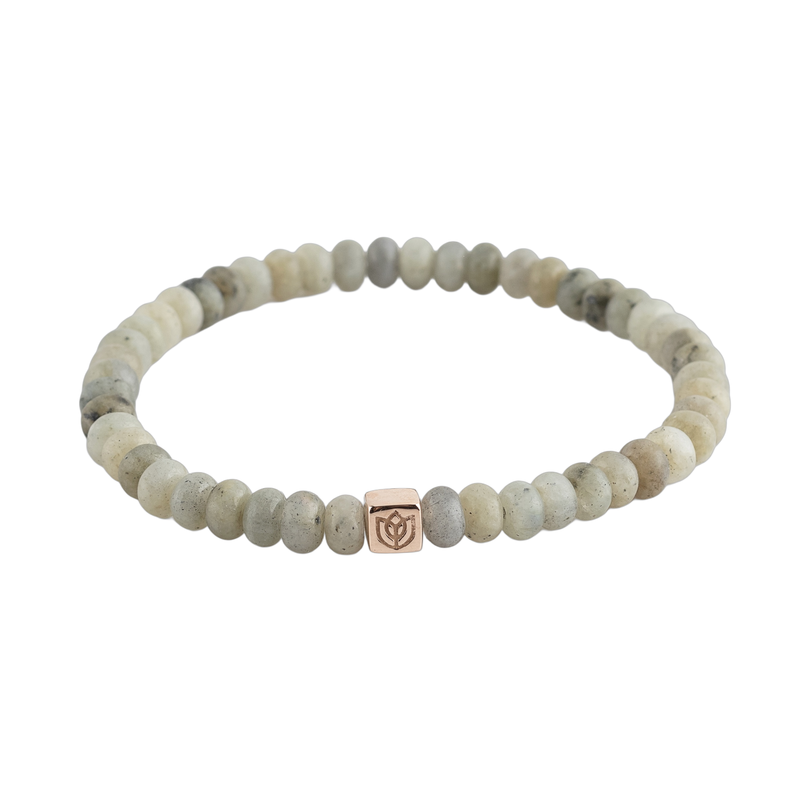 Edelstenen armband (6x4mm) met een roségouden tulp ornament.
Deze prachtige armband is een combinatie van Labradoriet en een roségouden cube.

Onze herenarmbanden hebben een luxe uitstraling, zijn perfect om solo te dragen, maar je kunt ze uiteraard ook combineren.
