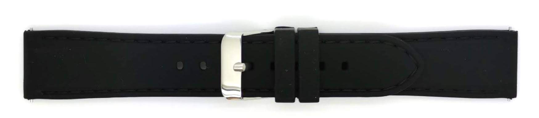 De BBS Silicone Horlogeband Zwart 22mm, modelnummer 00822700_01_22, is een stijlvolle en veelzijdige polsband. Gemaakt van hoogwaardige plastic silicone, biedt het duurzaamheid en comfort. Hij is zwart van kleur en heeft een standaard model met een breedte van 22mm. Draag de band door deze eenvoudig aan je horlogekast te bevestigen voor een strakke look.