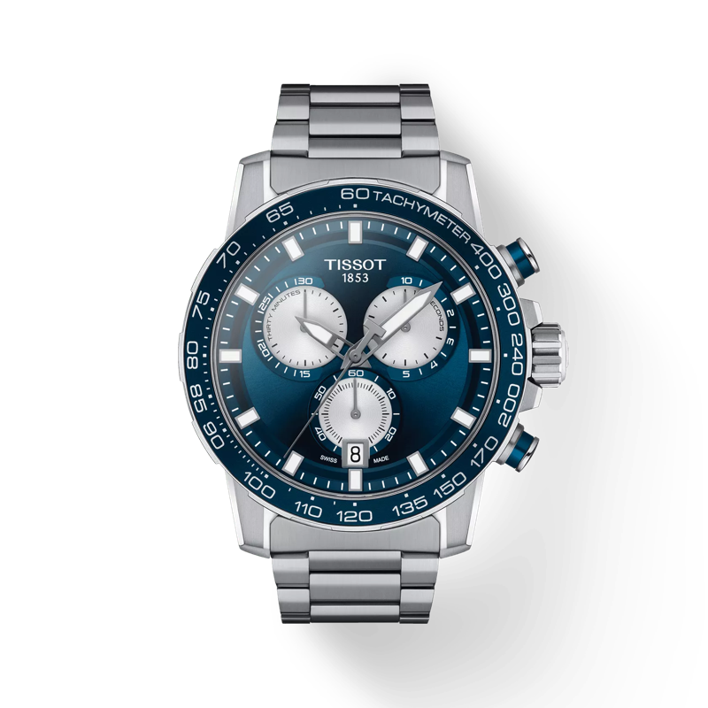 De Tissot Supersport Chrono heeft een roestvrijstalen kast en een zilverkleurige band. Het bezit een datumfunctie. Draag deze robuuste, sportieve polshorloge voor zowel dagelijkse gelegenheden als sportieve activiteiten. Het stijlvolle ontwerp maakt het een perfecte aanvulling op elke outfit.