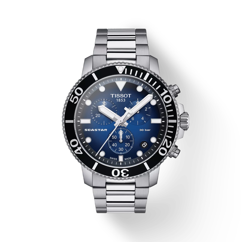 Diameter:45.5 mm
316L roestvrijstalen behuizing
Schroef-down kroon en caseback
Zwitsers kwartsuurwerk
Krasbestendig saffierglas met dubbelzijdige antireflecterende coating
Waterbestendig tot een druk van 30 bar (300 m / 1000 ft)
Verwisselbare band met snelsluiting