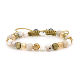 Karma armband, Spiral LARI XS (gold crystal)