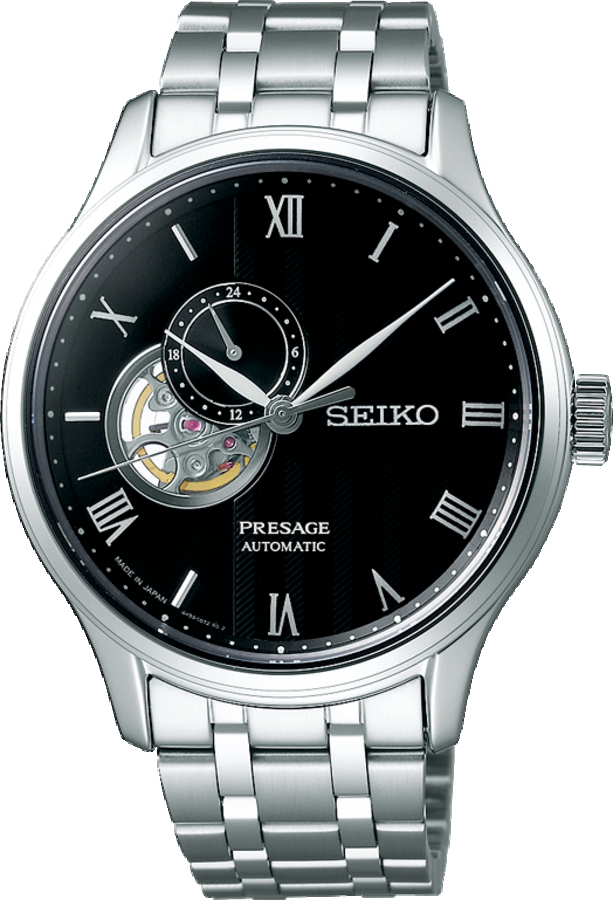 Dit herenhorloge is van het merk Seiko. Het is een analoog horloge gemaakt van staal. De diameter van de kast is 41.8 mm en de kast is 13 mm dik.
De verdere specificaties van het horloge zijn als volgt:
Glassoort: saffier glas
Bandbreedte: 18
Kastmateriaal: staal
Waterdichtheid: 3 ATM
Techniek: automaat
