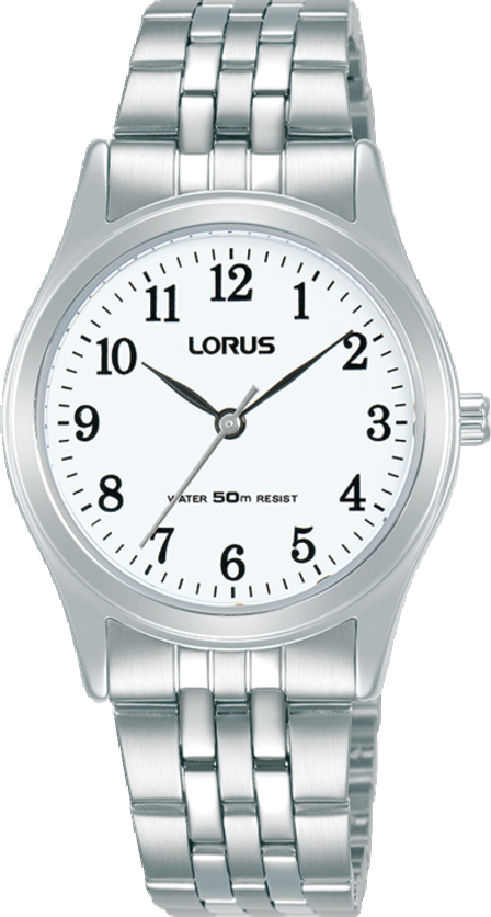 Dit is een dameshorloge van het merk Lorus. Het is een analoog horloge gemaakt van metaal. De diameter van de kast is 30 mm.
De verdere specificaties van het horloge zijn als volgt:
Kastvorm: rond
Kastkleur: zilverkleurig
Kastmateriaal: metaal
Bandbreedte: 13.5 mm
Bandlengte: 210 mm
Sluiting: vouwsluiting met drukker
Wijzerplaatkleur: wit
Glassoort: hardlex mineraal glas
Waterdichtheid: 5 ATM
Techniek: quartz