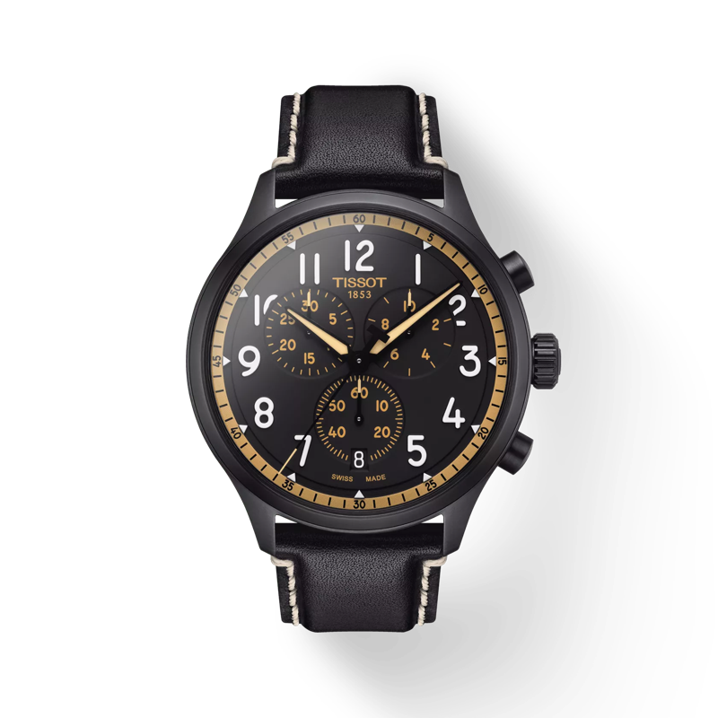 Diameter:45 mm
Zwitsers kwartsuurwerk
Krasbestendig saffierglas
Verstelbare leren band
Verwisselbare band met snelsluiting