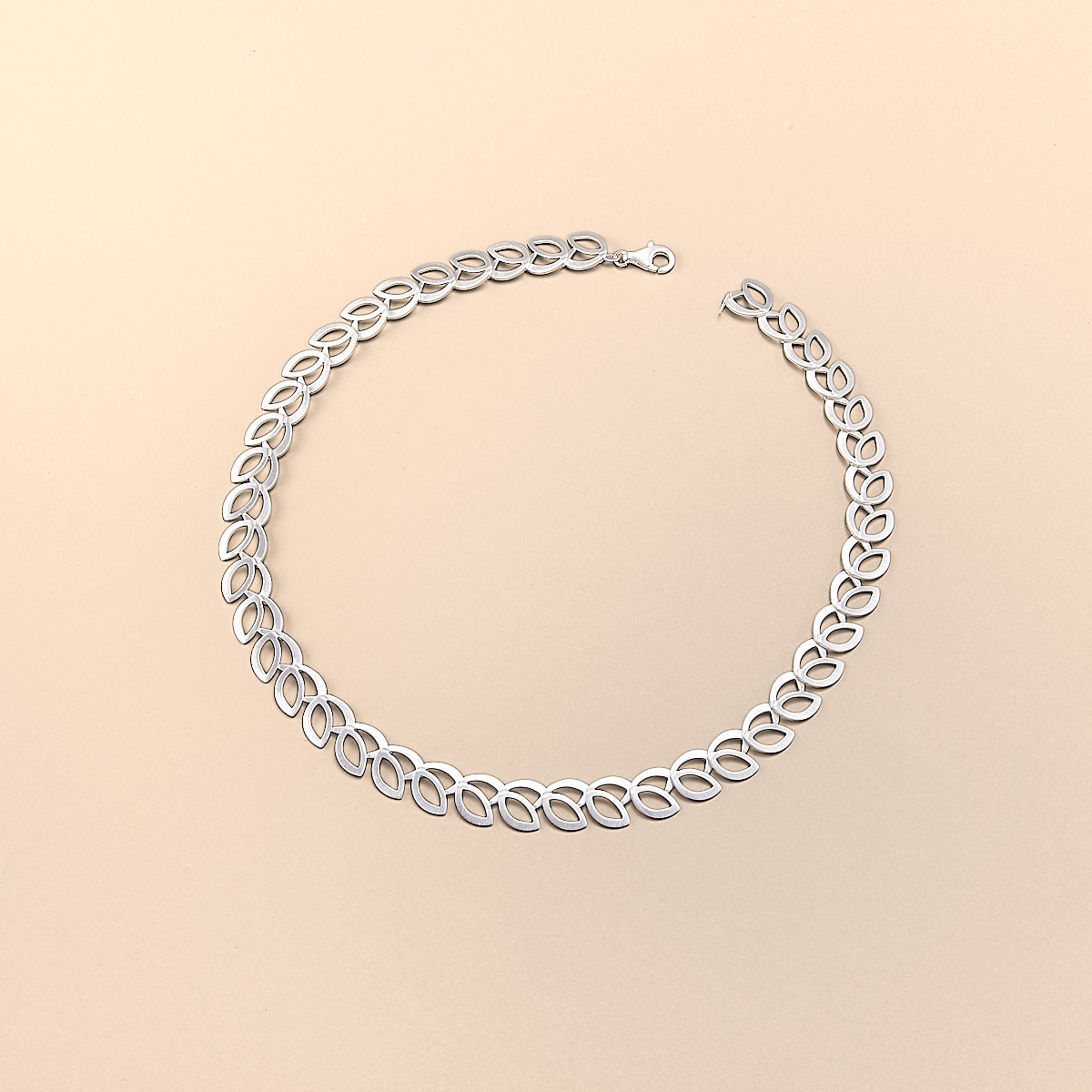 Sterling zilver 925 mat, galvanisch beschermd tegen aanslag, lengte: 43 cm