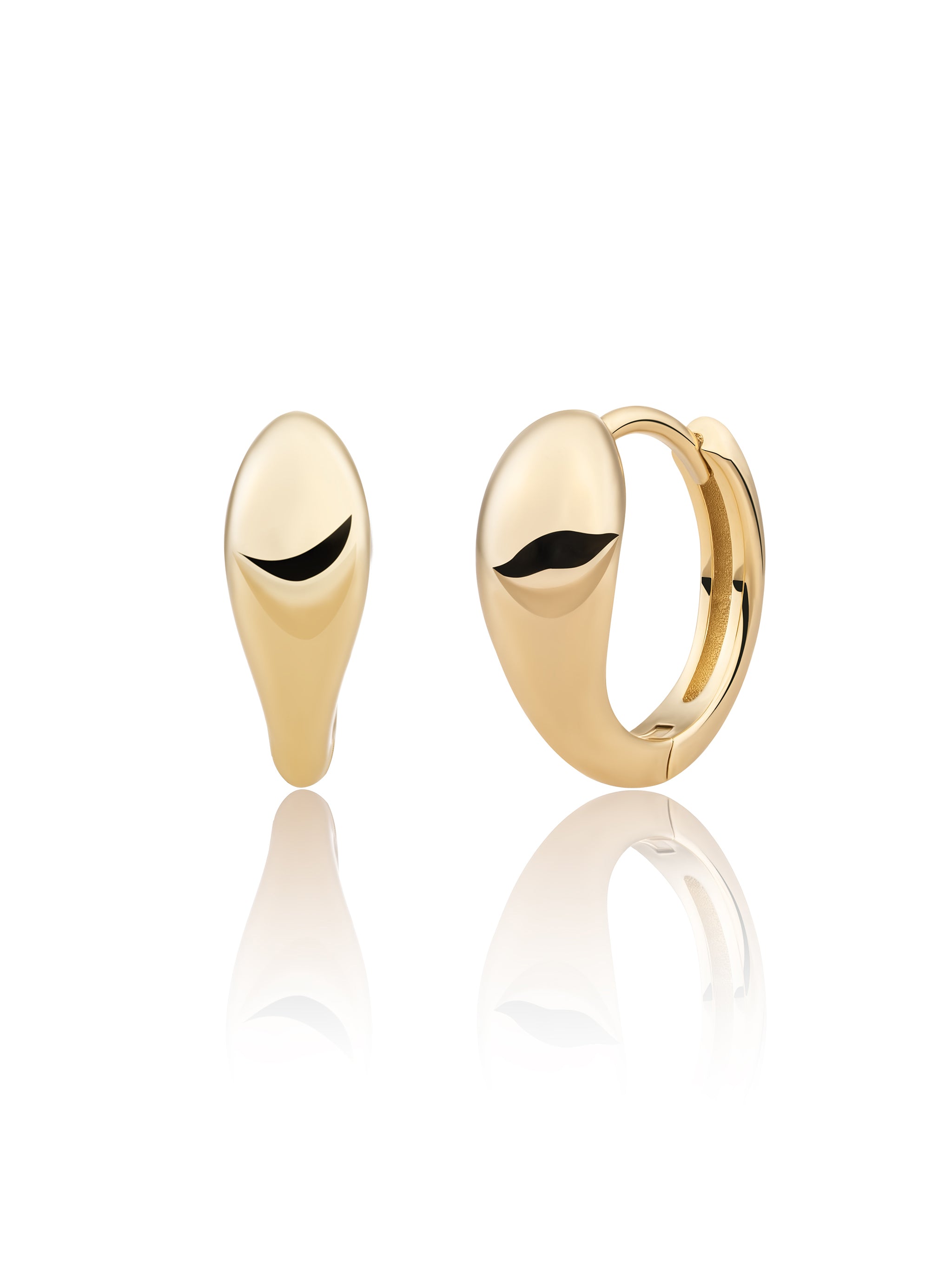 Sparkling Jewels oorringen Bold Fuse Small verguld