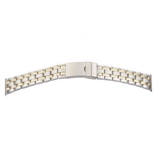 22mm edelstalen Bicolor horlogeband
