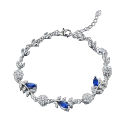 Zilveren MY iMenso ODM Regina Saphire zirkonia armband
