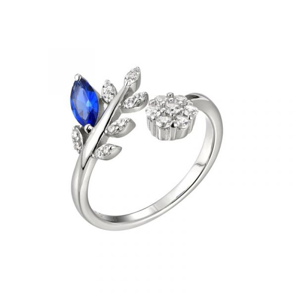 Zilveren MY iMenso ODM Regina Saphire zirkonia ring maat 54 / 17 7011210354