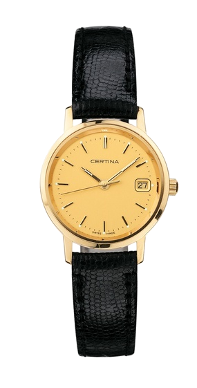 Certina dameshorloge goud lederen band C152928966531