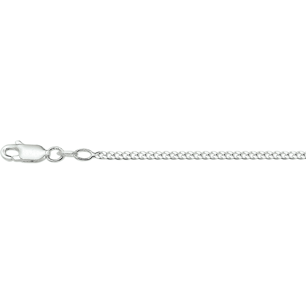 Zilveren gourmet collier 2.0mm dik en 50cm lang