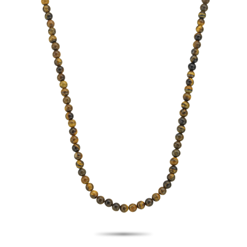 Collier van het merk Rebel & Rose. De armband heeft een hoogwaardige elastische stretch koord, met 6mm van Tijgeroog.