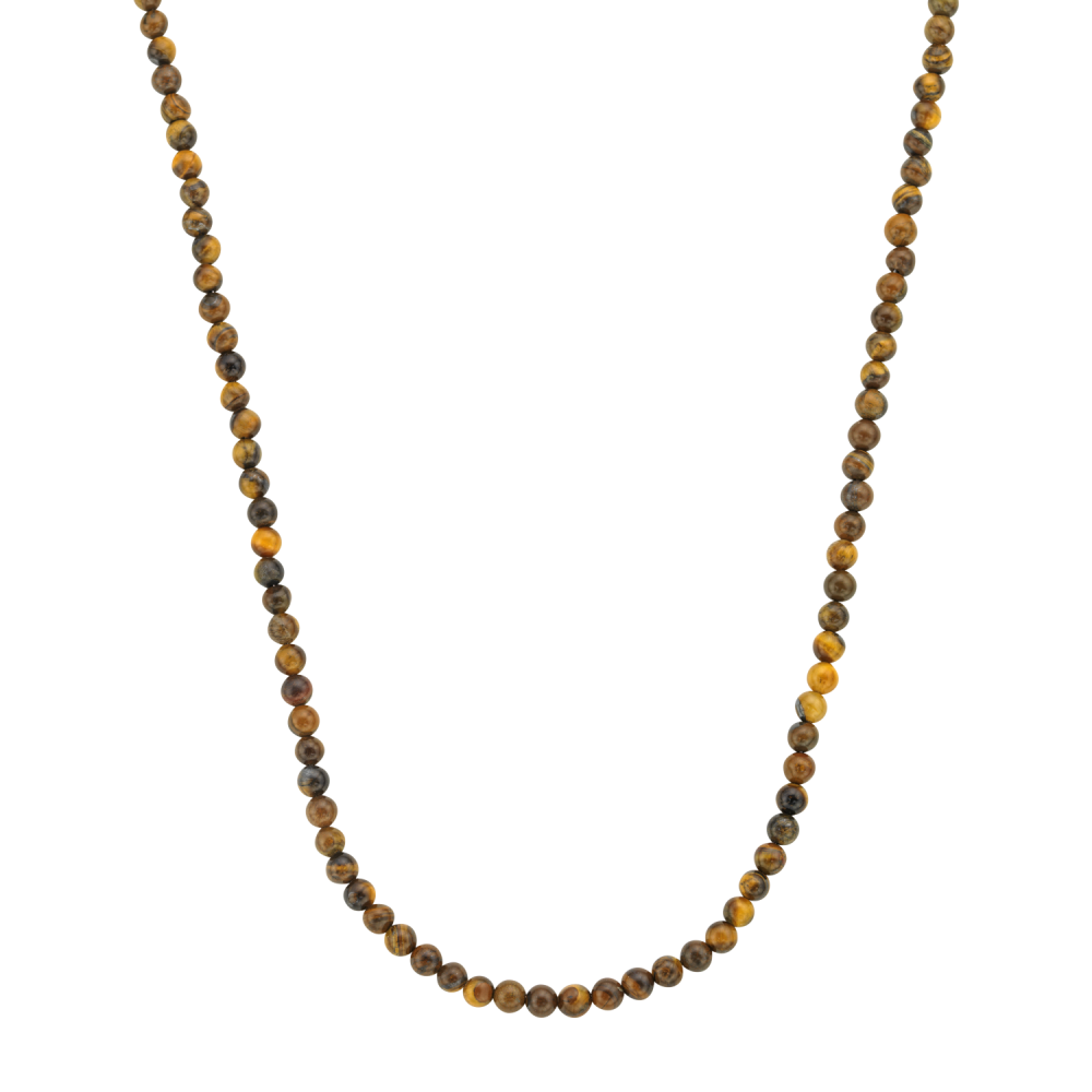 Collier van het merk Rebel & Rose. De armband heeft een hoogwaardige elastische stretch koord, met 4mm van Tijgeroog.