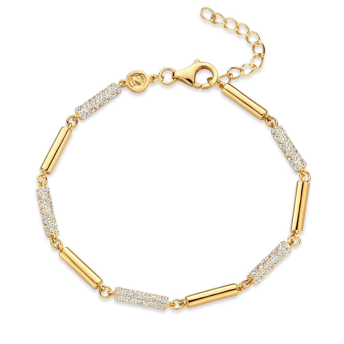 naiomy plaqué armband zirkonia