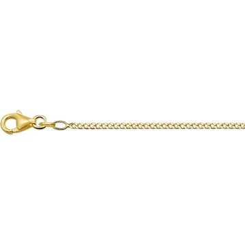 14krt Geelgoud Collier Gourmette 4-zijdes geslepen 55cm 1,7mm 