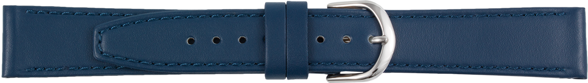 Horlogeband blauw XL 18mm